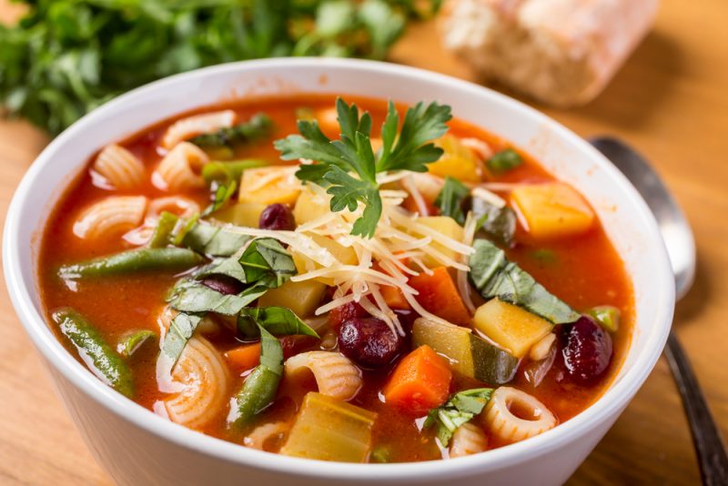 Легкий овощной суп без мяса